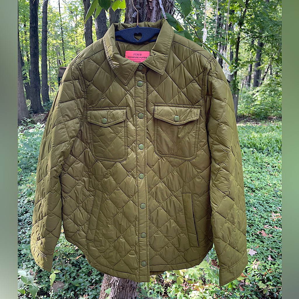 J. Crew Insulated Puffer Shirt Jacket Size M